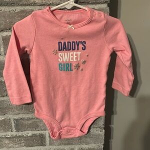 Carters 18M NWOT onesie DADDYS SWEET GIRL